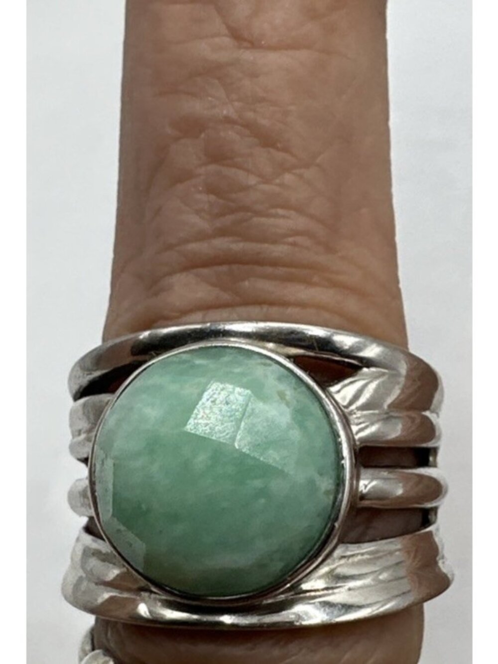 BBJ Amazonite Size 7 Sterling Silver 924 Ring